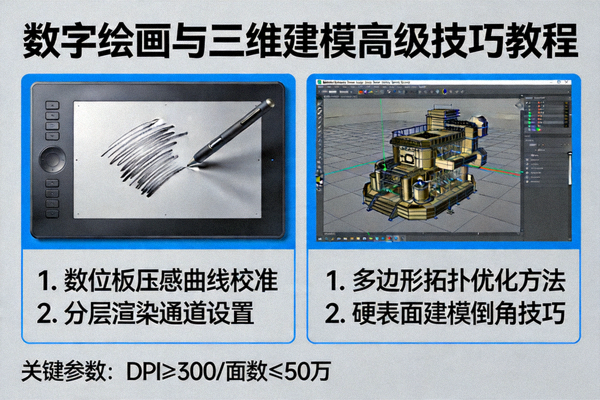 数字绘画与三维建模高级技巧教程示意图